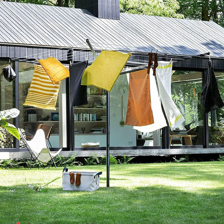 Rotary Outdoor Umbrella Drying Rack Umbrella Clothesline Rotary Dryers